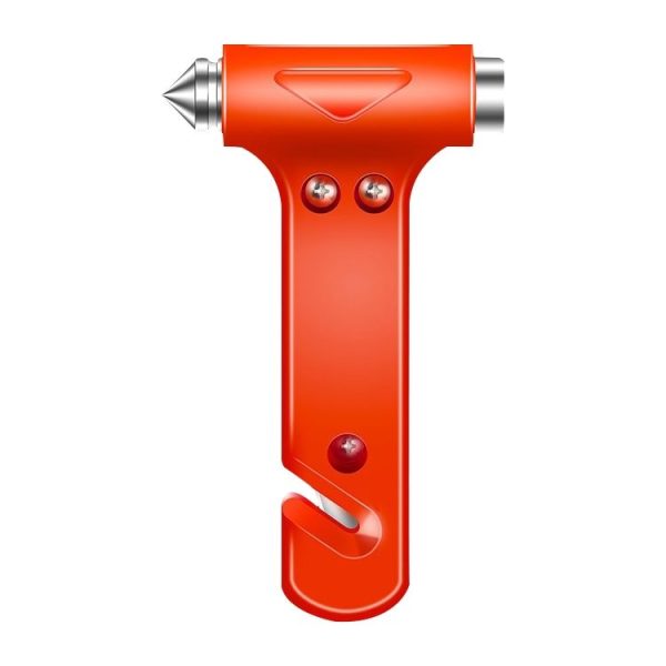 Portable Multi Function Auto Emergency Hammer Escape Tool Life Hammer (Red)