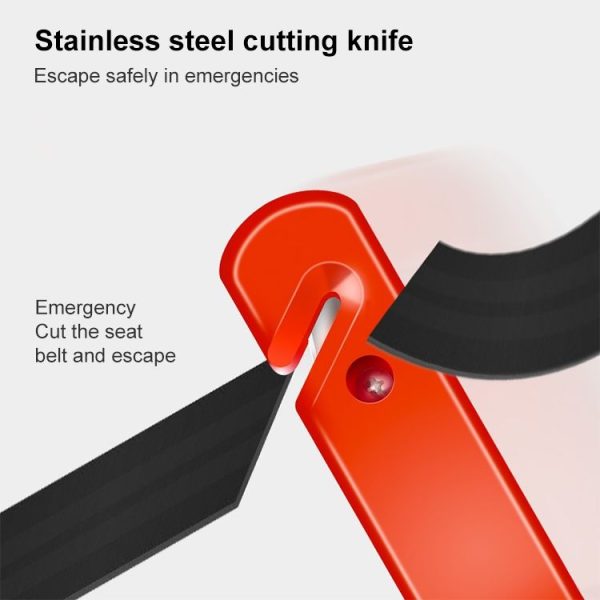 Portable Multi Function Auto Emergency Hammer Escape Tool Life Hammer (Red) - Image 4