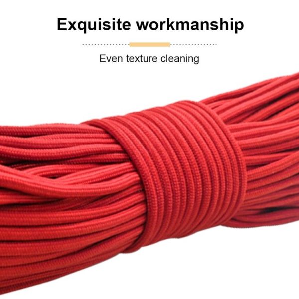 100m 7 Core Durable Army Paratroopers Rope Rescue Survival Tent Rope (Coffee) - Image 3