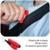 2 in 1 Car Emergency Hammer / Key Chain / Knife Broken Glass Portable Tool (Red) - Image 4