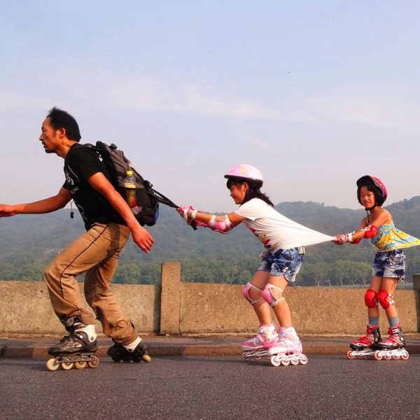 6 in 1 Roller Skate Knee & Elbow & Wrist Pads Protective Gear Sets (Pink) - Image 7
