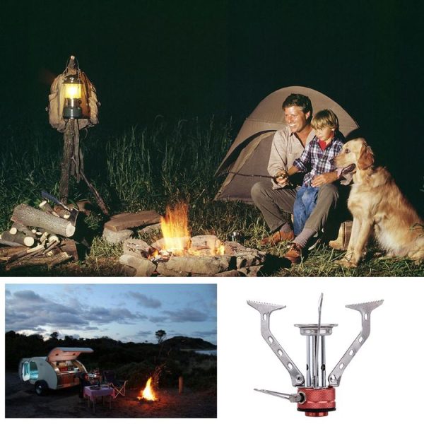WH-S001 Outdoor Portable Ultra Mini Stainless Steel Gas Stove Camping Gas Stove (Silver) - Image 10