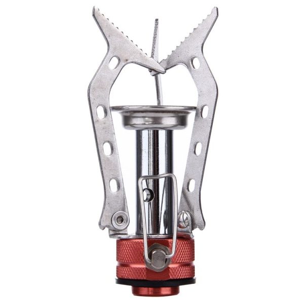 WH-S001 Outdoor Portable Ultra Mini Stainless Steel Gas Stove Camping Gas Stove (Silver) - Image 2
