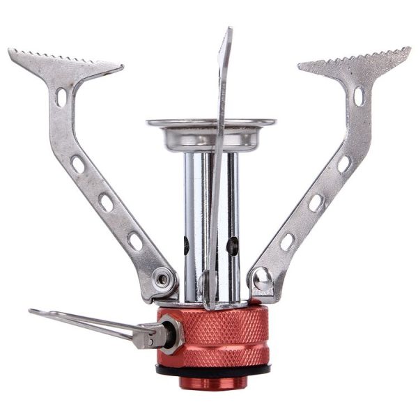 WH-S001 Outdoor Portable Ultra Mini Stainless Steel Gas Stove Camping Gas Stove (Silver) - Image 3