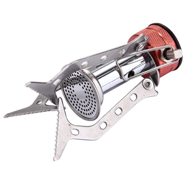 WH-S001 Outdoor Portable Ultra Mini Stainless Steel Gas Stove Camping Gas Stove (Silver) - Image 4