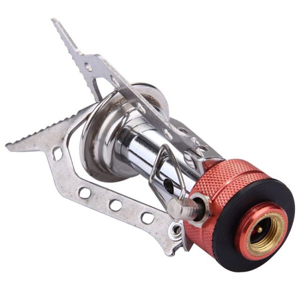 WH-S001 Outdoor Portable Ultra Mini Stainless Steel Gas Stove Camping Gas Stove (Silver) - Image 5