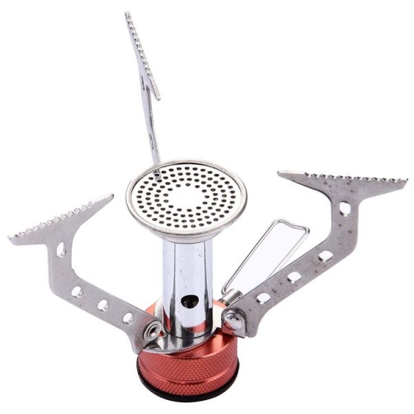 WH-S001 Outdoor Portable Ultra Mini Stainless Steel Gas Stove Camping Gas Stove (Silver) - Image 6
