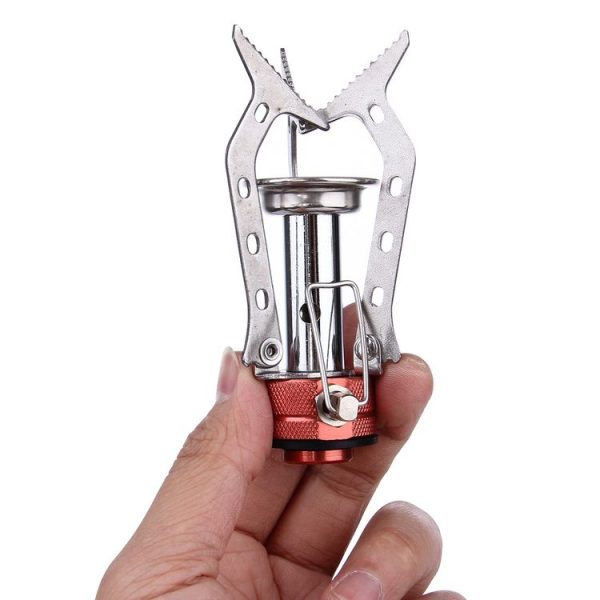 WH-S001 Outdoor Portable Ultra Mini Stainless Steel Gas Stove Camping Gas Stove (Silver) - Image 7