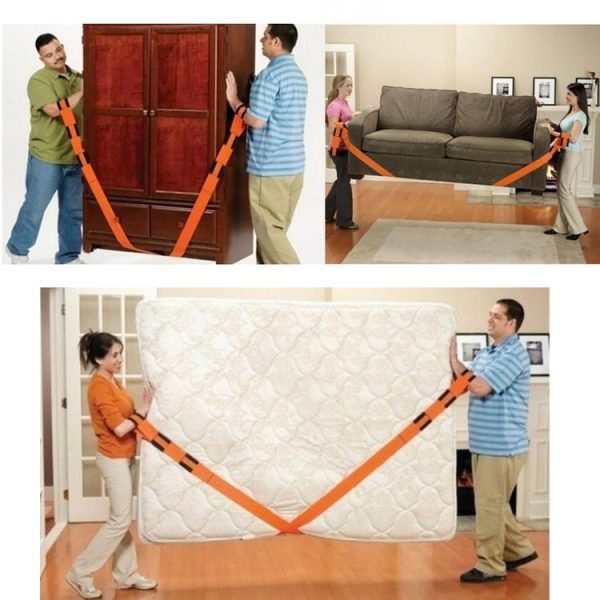 235cm Home Delivery Carry Easier Forearm Moving Straps (Orange) - Image 6