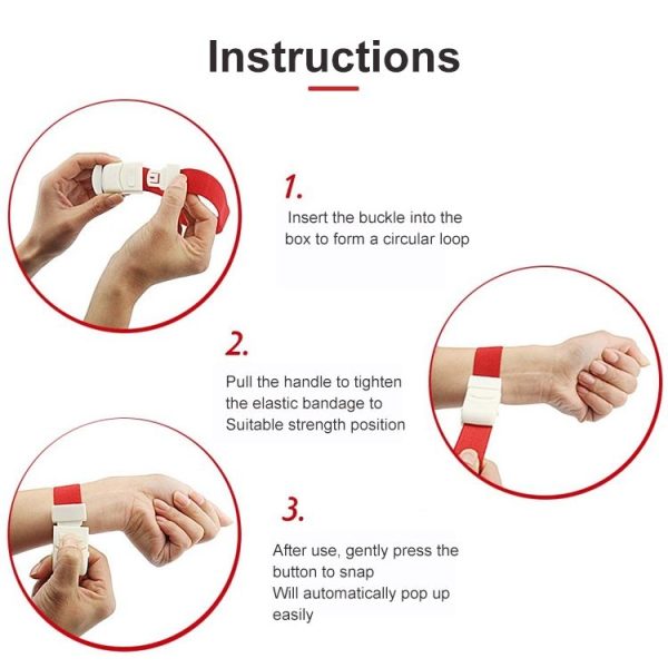 3 PCS Elastic Quick Release Emergency Buckle Tourniquet (Random Color Delivery) - Image 7