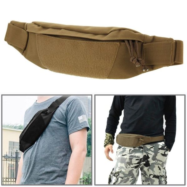 Multifunctional Outdoor Sports Running Waist Pack for Men As Fanny Pack Bum Bag Hip Money Belt (Brown)