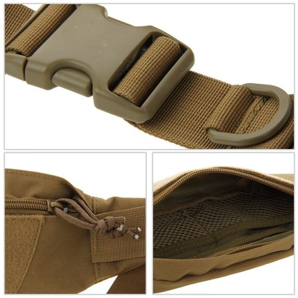 Multifunctional Outdoor Sports Running Waist Pack for Men As Fanny Pack Bum Bag Hip Money Belt (Brown) - Image 4