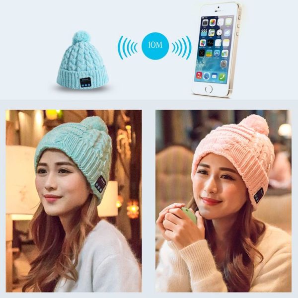 My-Call Bluetooth Headset Beanie Knitted Warm Winter Hat for iPhone 6 & 6s / iPhone 5 & 5S / iPhone 4 & 4S and Other Bluetooth Devices (Black) - Image 10