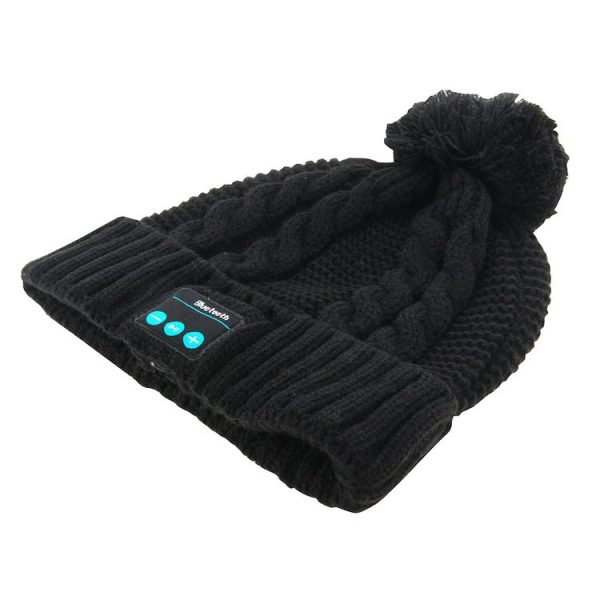 My-Call Bluetooth Headset Beanie Knitted Warm Winter Hat for iPhone 6 & 6s / iPhone 5 & 5S / iPhone 4 & 4S and Other Bluetooth Devices (Black) - Image 3