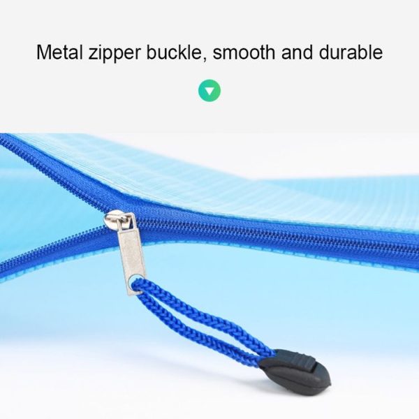 10 PCS Zipper Plastic Mesh Document File Bag, Random Color Delivery, Size: 33.5*23cm - Image 3
