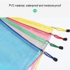 10 PCS Zipper Plastic Mesh Document File Bag, Random Color Delivery, Size: 33.5*23cm - Image 5
