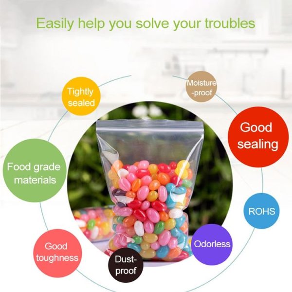 100pcs Self Adhesive Seal High Quality Plastic Opp Bags (4x6cm) (Transparent) - Image 5
