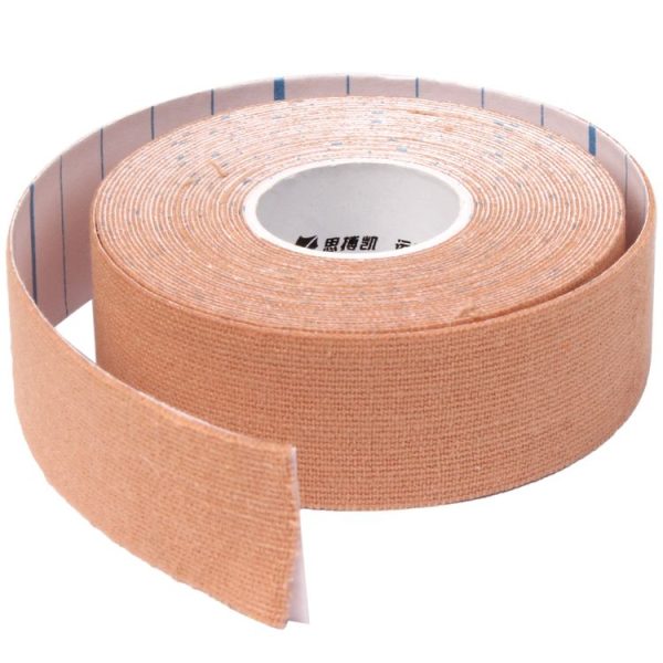 Waterproof Kinesiology Tape Sports Muscles Care Therapeutic Bandage, Size: 5m (L) x 5cm (W) (Apricot) - Image 3