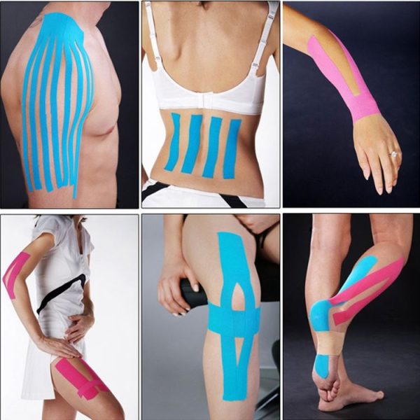 Waterproof Kinesiology Tape Sports Muscles Care Therapeutic Bandage, Size: 5m (L) x 5cm (W) (Apricot) - Image 5