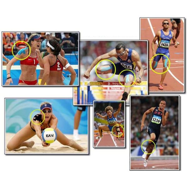 Waterproof Kinesiology Tape Sports Muscles Care Therapeutic Bandage, Size: 5m (L) x 5cm (W) (Apricot) - Image 7