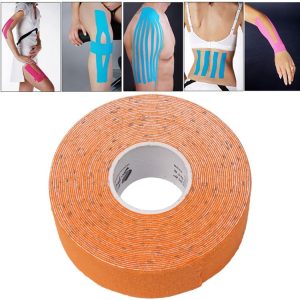 Waterproof Kinesiology Tape Sports Muscles Care Therapeutic Bandage, Size: 5m (L) x 2.5cm (W) (Orange)