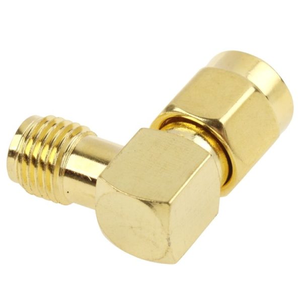 Gold Plated RP-SMA Male to SMA Female Adapter - Image 3