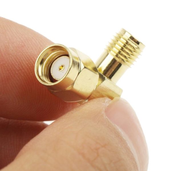 Gold Plated RP-SMA Male to SMA Female Adapter - Image 4