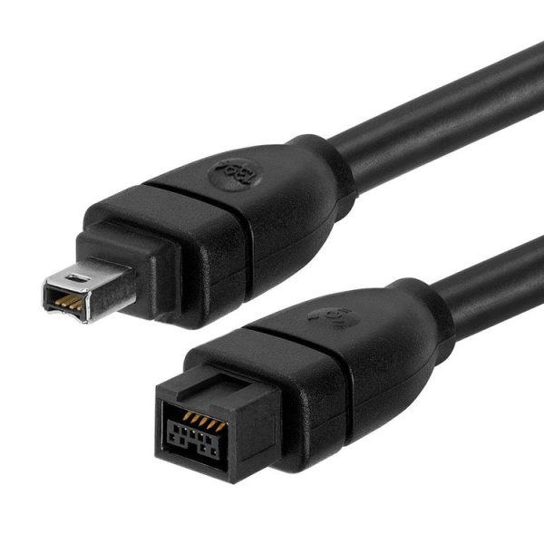 FireWire 800 9 Pin To FireWire 400 4 Pin Cable, Length: 1.5m (Black)