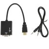 26cm HDMI to VGA + Audio Output Video Conversion Cable with 3.5mm Audio Cable, Support Full HD 1080P (Black) - Image 5