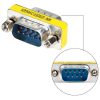 Serial RS232 DB9 9 Pin Male to Male Adapter Converter (White) - Image 2