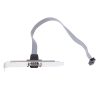 DB9 9pin Com Port host case Cable / RS232 port plate cable, Length: 36cm (Grey)