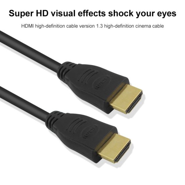 50cm HDMI 19 Pin Male to HDMI 19Pin Male Cable, 1.3 Version, Support HD TV / Xbox 360 / PS3 etc (Black + Gold Plated) - Image 2