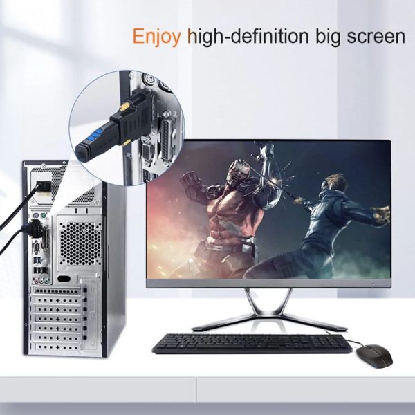 Gold Plated HDMI 19 Pin Male to DVI Female Adapter (Black) - Image 5