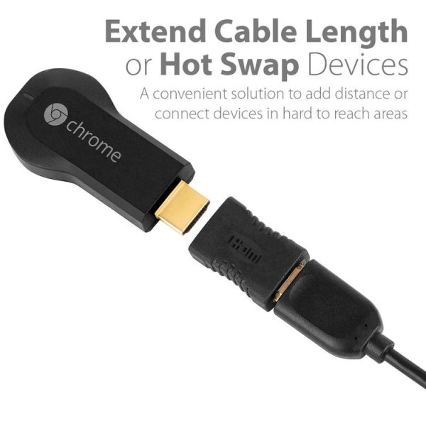 HDMI 19 Pin Female to HDMI 19Pin Female Adapter (Black) - Image 5