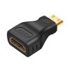 Gold Plated Mini HDMI Male to HDMI 19 Pin Female Adapter (Black) - Image 2
