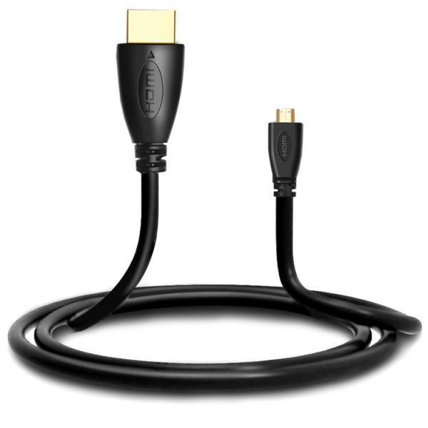 1.5m Gold Plated 3D 1080P Micro HDMI Male to HDMI Male cable for Mobile Phone, Cameras, GoPro - Image 3