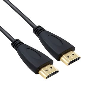 1.8m HDMI to HDMI 19Pin Cable, 1.4 Version, Support 3D, Ethernet, HD TV / Xbox 360 / PS3 etc (Gold Plated) (Black)