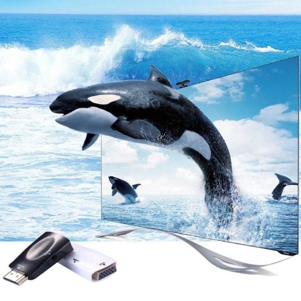 Full HD 1080P HDMI to VGA and Audio Adapter for HDTV / Monitor / Projector (Black) - Image 8