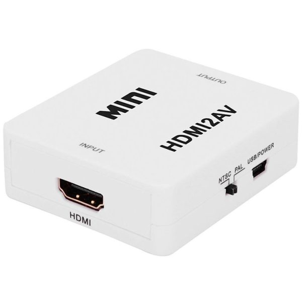 VK-126 MINI HDMI to CVBS / L+R Audio Converter Adapter (Scaler) (White) - Image 3
