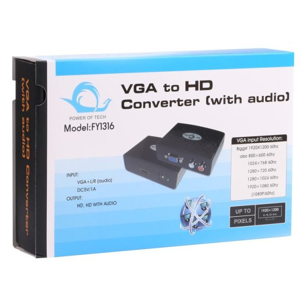 VGA to HDMI Converter with Audio (FY1316) (Black) - Image 6