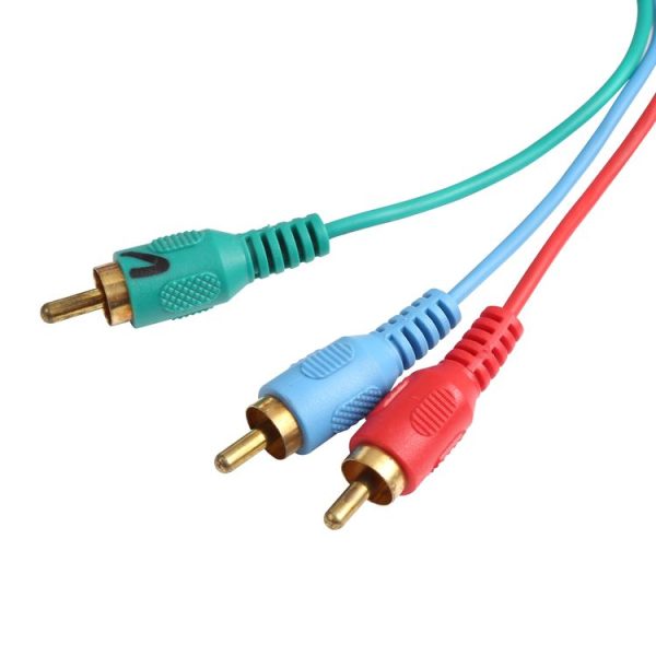 1.5m VGA to 3RCA RGB Cable (Black) - Image 3