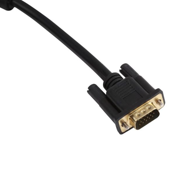 1.5m VGA to 3RCA RGB Cable (Black) - Image 4