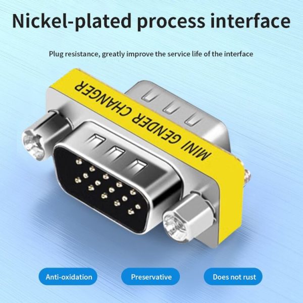 VGA 15Pin Male to VGA 15Pin Male adapter - Image 3