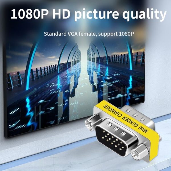 VGA 15Pin Male to VGA 15Pin Male adapter - Image 5