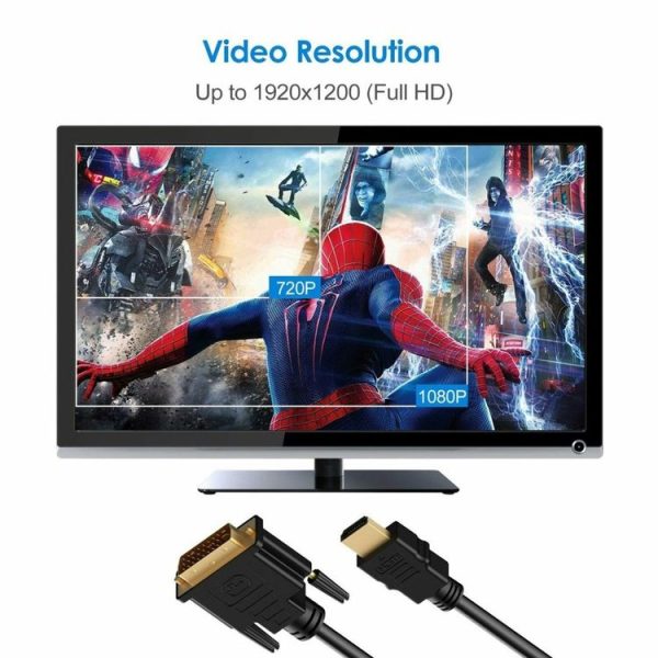 1.8m High Speed HDMI to DVI Cable, Compatible with PlayStation 3 - Image 5