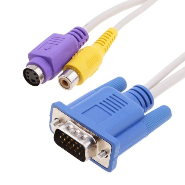 VGA Video Card to S-Video and RCA TV Display Adapter Cable - Image 3