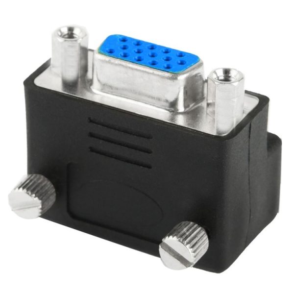 90 Degree VGA 15 Pin Male to Female Right Angle Adapter - Image 2