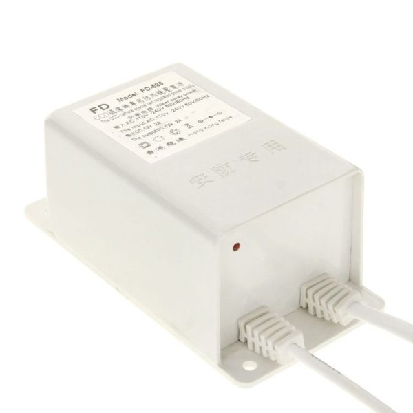 FD-589 12V 2A CCD Security Surveillance Cameras Plastic Waterproof Power Supply - Image 3
