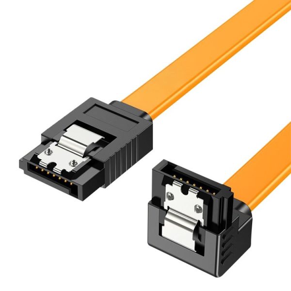 Serial SATA Data Cable, With Metal Clip, Length: 40cm