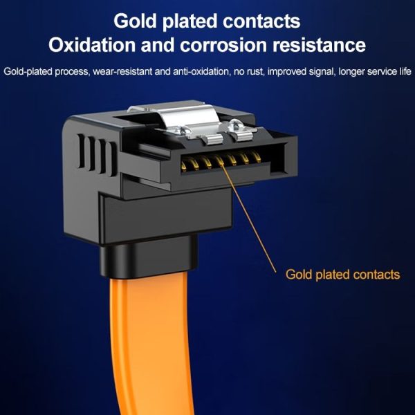 Serial SATA Data Cable, With Metal Clip, Length: 40cm - Image 6